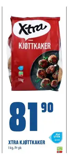 Coop Obs XTRA KJØTTKAKER, NOK 81.9 tilbud