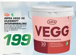 Coop Byggmix INFRA VEGG 10/ SILKEMATT, NOK 199 tilbud