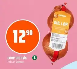 Coop Obs COOP GUL LØK, NOK 12.9 tilbud