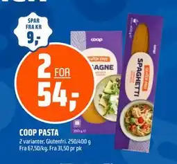 Coop Obs COOP PASTA, NOK 54 tilbud