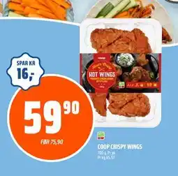 Coop Obs COOP CRISPY WINGS, NOK 59.9 tilbud
