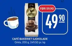 Rema 1000 CAFÉ BAKERIET SJOKOLADE, NOK 49.9 tilbud