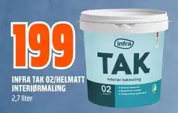 Obs Bygg INFRA TAK 02/HELMATT INTERIØRMALING, NOK 199 tilbud