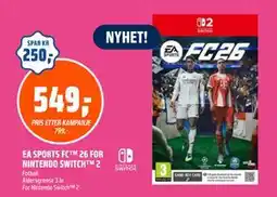 Coop Obs EA SPORTS FC 26 FOR NINTENDO SWITCH 2, NOK 549 tilbud