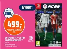 Coop Obs EA SPORTS FC 26 FOR NINTENDO SWITCH , NOK 499 tilbud