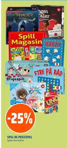 Coop Obs SPILL OG PUSLESPILL tilbud