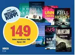 Coop Obs BØKER, NOK 199, Medlemspris tilbud