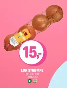 Coop Extra LØK STRØMPE, NOK 15 tilbud