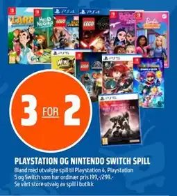 Coop Obs PLAYSTATION OG NINTENDO SWITCH SPILL tilbud