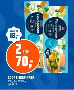 Coop Obs COOP FISKEPINNER, NOK 70 tilbud