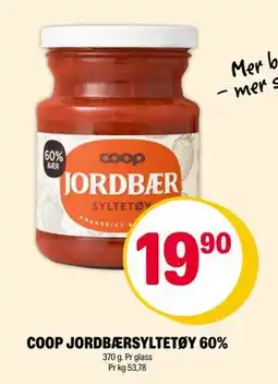 Coop Extra COOP JORDBÆRSYLTETØY 60%, NOK 19.9 tilbud