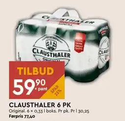 Coop Mega CLAUSTHALER 6 PK, NOK 59.9 tilbud