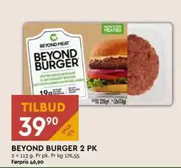 Coop Mega BEYOND BURGER 2 PK, NOK 39.9 tilbud