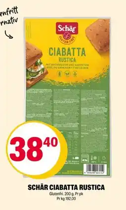Coop Extra SCHÄR CIABATTA RUSTICA, NOK 38.4 tilbud