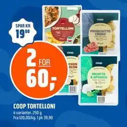 Coop Obs COOP TORTELLONI, NOK 60 tilbud