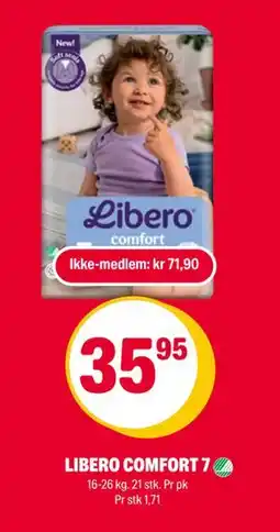 Coop Extra LIBERO COMFORT 7, NOK 71.9, Medlemspris tilbud