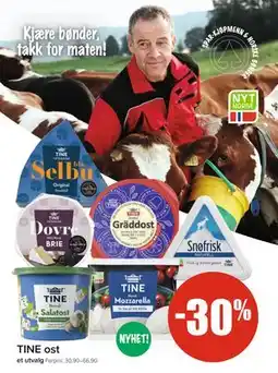 Spar TINE ost tilbud