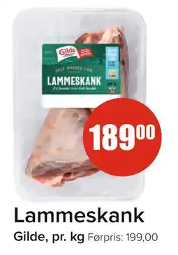 Spar Lammeskank, NOK 189 tilbud