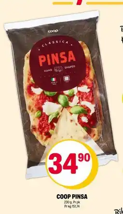 Coop Extra COOP PINSA, NOK 34.9 tilbud
