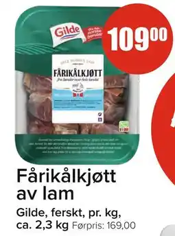 Spar Fårikålkjøtt av lam, NOK 109 tilbud