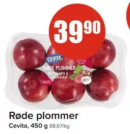 Spar Røde plommer, NOK 39.9 tilbud