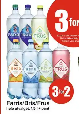 Spar Farris/Bris/Frus tilbud