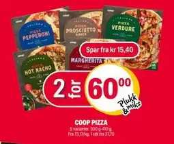 Coop Extra COOP PIZZA, NOK 60 tilbud
