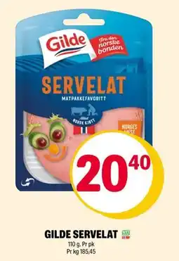 Coop Extra GILDE SERVELAT, NOK 20.4 tilbud