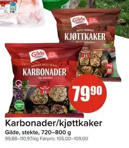 Spar Karbonader/kjøttkaker, NOK 79.9 tilbud
