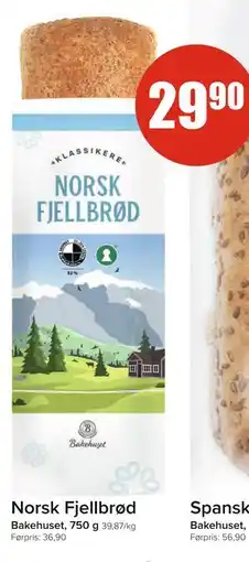 Spar Norsk Fjellbrød, NOK 29.9 tilbud
