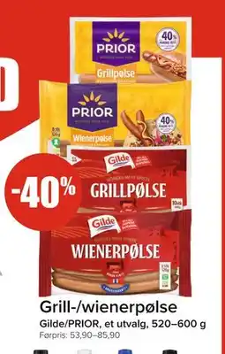 Spar Grill-/wienerpølse tilbud