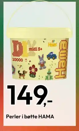 Gigaboks Perler i bøtte HAMA, NOK 149 tilbud