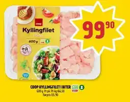 Coop Prix COOP KYLLINGFILET I BITER, NOK 99.9 tilbud