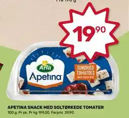 Matkroken APETINA SNACK MED SOLTØRKEDE TOMATER, NOK 19.9 tilbud