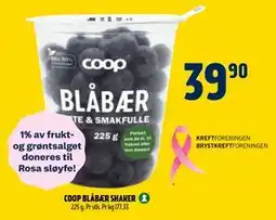 Coop Prix COOP BLÅBÆR SHAKER, NOK 39.9 tilbud