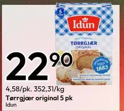 Gigaboks Tørrgjær original 5 pk, NOK 22.9 tilbud