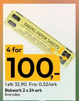 Gigaboks Bakeark 2 x 24 ark, NOK 100 tilbud