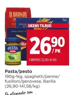 Meny Pasta/pesto, NOK 26.9 tilbud