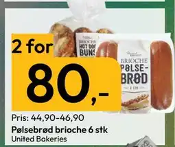 Gigaboks Pølsebrød brioche 6 stk, NOK 80 tilbud
