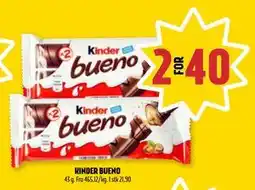 Coop Prix KINDER BUENO, NOK 40 tilbud