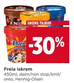 Meny Freia iskrem tilbud