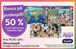 Gigaboks Alle puslespill, App-pris tilbud