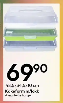 Gigaboks Kakeform m/lokk, NOK 69 tilbud