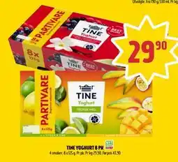 Coop Prix TINE YOGHURT 8 PK, NOK 29.9 tilbud
