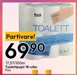 Gigaboks Toalettpapir 18 ruller, NOK 69.9 tilbud