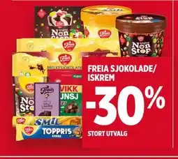 Meny FREIA SJOKOLADE/ ISKREM tilbud