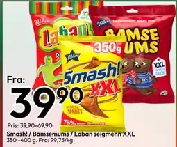Gigaboks Smash! / Bamsemums / Laban seigmenn XXL tilbud