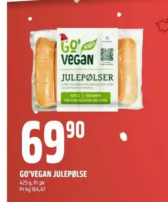 Coop Obs Go'vegan julepølse tilbud