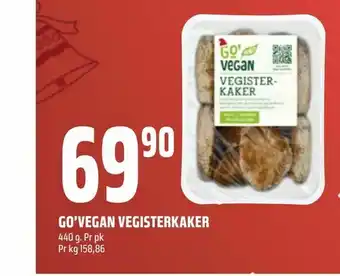 Coop Obs Go'vegan vegisterkaker tilbud