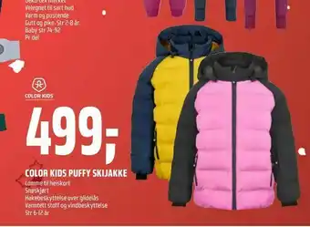 Coop Obs Color kids puffy skijakke tilbud